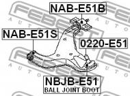 NAB-E51S FEBEST - TULEJA WAHACZA B/PODKŁADKI NISSAN ELGRAND E51 2002.05-2010.0