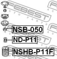 ND-P11F FEBEST - ODBÓJ AMORTYZATORA PRZÓD NISSAN PRIMERA P11E 1996.06-2002.01