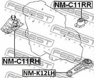 NM-C11RR FEBEST - PODUSZKA SILNIKA TYLNA NISSAN TIIDA JPN MAKE C11 2005.08-201