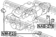 NM-F23 FEBEST - PODUSZKA SILNIKA PRZEDNIA NISSAN ATLAS/ATLAS/CONDOR F23 1992