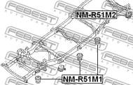 NM-R51M1 FEBEST - PODUSZKA RAMY NISSAN PATHFINDER R51M 2005.01-2014.11 EL