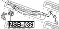 NSB-039 FEBEST - GUMA STAB. PRZÓD D36 NISSAN ARMADA TA60 2003.08- US