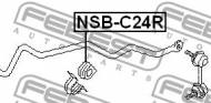 NSB-C24R FEBEST - GUMA STAB. TYŁ D17 NISSAN SERENA C24 1999.06-2005.05 JP