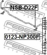 NSB-D22F FEBEST - GUMA STAB. PRZÓD D23 NISSAN NISSAN TRUCK D22 1997.02-2012.03