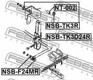 NSB-F24MR FEBEST - GUMA STAB. TYŁ D18.5 NISSAN CABSTAR F24M 2006.09- EL