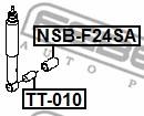 NSB-F24SA FEBEST - GUMA AMORTYZATORA PRZÓD NISSAN SERENA C23 1991.06-1999.06 JP