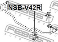 NSB-V42R FEBEST - GUMA STAB. TYŁ D20 NISSAN QUEST V42 2003.05-2009.06 CA