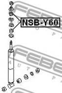 NSB-Y60 FEBEST - GUMA AMORTYZATORA TYŁ NISSAN PATROL(GR) Y61 1997.10-2010.03