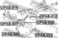 OPAB-006 FEBEST - TULEJA WAHACZA TYLNEGO POPRZECZNEGO OPEL INSIGNIA 2009-2017