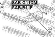 SAB-B11F FEBEST - TULEJA PODUSZKI MECHANIZMU RÓŻNICOWEGO SUBARU IMPREZA G11 20