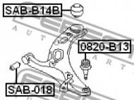 SAB-B14B FEBEST - TULEJA TYLNA WAHACZA DOLNEGO PRZÓD SUBARU LEGACY B14 2009.02