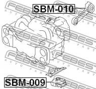 SBM-010 FEBEST - PODUSZKA SILNIKA TYLNA SUBARU IMPREZA G11 2000.02-2007.04 JP