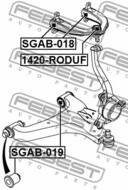 SGAB-019 FEBEST - BUSHING, FRONT LOWER CONTROL ARM SSANGYONG RODIUS
