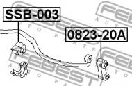 SSB-003 FEBEST - GUMA STAB. PRZÓD D19.2 SUBARU IMPREZA G11 2000.02-2007.04 JP