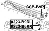 SSB-B9R FEBEST - GUMA STAB. TYŁ D15 SUBARU TRIBECA W10 2004.11- USA