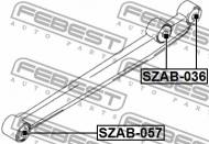 SZAB-036 FEBEST - TULEJA WAHACZA DOLNEGO PRZÓD SUZUKI IGNIS RG413/RG415/RM413/