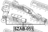 SZAB-051 FEBEST - PODUSZKA MECHANIZMU RÓŻNICOWEGO SUZUKI SX4 RW415/RW416/RW419