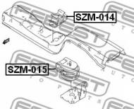 SZM-014 FEBEST - PODUSZKA SILNIKA TYLNA MT SUZUKI GRAND VITARA/ESCUDO SQ416/S