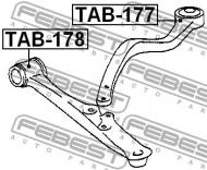 TAB-178 FEBEST - TULEJA PRZEDNIA WAHACZA DOLNEGO PRZÓD TOYOTA CROWN/CROWN MAJ