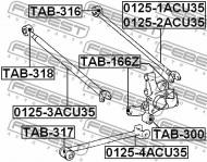 TAB-317 FEBEST - TULEJA WZDŁUŻNEGO DRĄŻKA TYŁ TOYOTA CAMRY GRACIA MCV2,SXV2 1