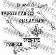 TAB-323 FEBEST - TULEJA DRĄŻKA POPRZECZNEGO TYŁ TOYOTA COROLLA AE10,CE10,EE10