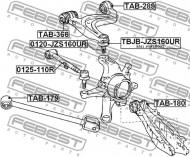 TAB-366 FEBEST - TULEJA WAHACZA TYLNEGO GÓRNEGO TOYOTA ARISTO JZS16 1997.08-2