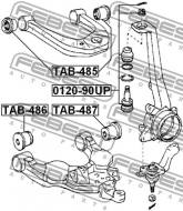 TAB-485 FEBEST - TULEJA WAHACZA GÓRNEGO PRZÓD TOYOTA HILUX GGN15,25,35,KUN1,2