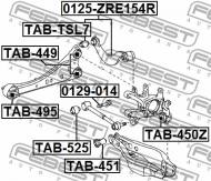 TAB-495 FEBEST - TULEJA WAHACZA WZDŁUŻNEGO TYŁ TOYOTA CAMRY/HYBRID ASV50L-C**