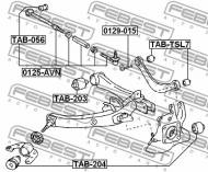 TAB-TSL7 FEBEST - TULEJA WAHACZA TYLNEGO TOYOTA AVENSIS AZT25 2003.07-2008.11