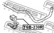 TSB-230R FEBEST - GUMA STAB. TYŁ D17 TOYOTA CELICA ZZT23 1999.08-2005.07 EU