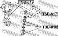 TSB-817 FEBEST - GUMA STAB. TOYOTA HIACE/HIACE S.B.V KLH1,2,LXH1,2,RCH1,2 199