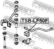 TSB-LF50F FEBEST - GUMA STAB. PRZÓD D26 TOYOTA LAND CRUISER FJ80,HDJ80,HZJ80,FZ