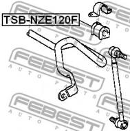 TSB-NZE120F FEBEST - GUMA STAB. PRZÓD D21 TOYOTA COROLLA/FIELDER CE121,NZE12,ZZE1