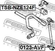 TSB-NZE124F FEBEST - GUMA STAB. PRZÓD D20 TOYOTA COROLLA/FIELDER CE121,NZE12,ZZE1