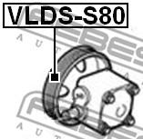 VLDS-S80 FEBEST - KOŁO POMPY WSPOMAGANIA VOLVO V70 2000-2008