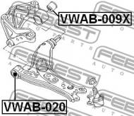 VWAB-020 FEBEST - TULEJA PRZEDNIA WAHACZA GÓRNEGO PRZÓD SEAT CORDOBA/VARIO 200