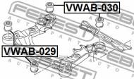 VWAB-029 FEBEST - TULEJA BELKI PRZÓD AUDI A6 2005-2011 MEX