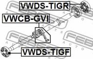 VWCB-GVI FEBEST - PODPORA+ŁOŻYSKO WAŁU NAP.KPL. AUDI A3/S3/SPORTB./LIM./QU 200