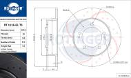 1116-GL T5 ROTINGER - TARCZA HAMULCOWA 