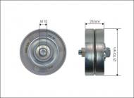 500131 CAFFARO - ROLKA NAPINACZA 60X10X26 