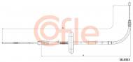 10.4313 COFLE - Cięgno, hamulec postojowy MINI (F55) Cooper D 2013.09->