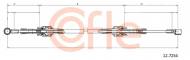 12.7254 COFLE - Linka sterująca, ręczna skrzynia biegów PUNTO (188) 1999/09-