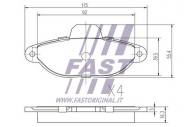 FT29005 FAST - KLOCKI HAM FIAT CINQUE / SEICENTO PRZÓD 