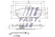 FT29020 FAST - KLOCKI HAM MERCEDES SPRINTER 06> TYŁ 2-C