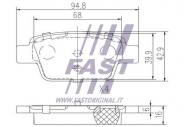 FT29115 FAST - KLOCKI HAM FIAT STILO 01> TYŁ BEZ CZUJNI