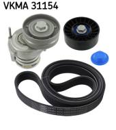 VKMA31154 SKF - MULTI-V BELT KIT AUDI, SEAT, SKODA, VW A1, A3 (8P1), A3 Conv