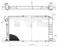 710-0053 TYC - FD TRNST 1994-2000 2.5TD (55/63/74KW) W/O AC RADIATOR