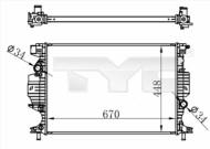 710-0060 TYC - FD MODEO V 14-ON  RADIATOR 16M 