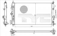 725-0047 TYC - OP INSGNA A 2008-ON RADIATOR (also fit) 