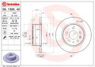 08.1395.40 BREMBO - TARCZA HAM.TYŁ MERCEDES W123 76-85 